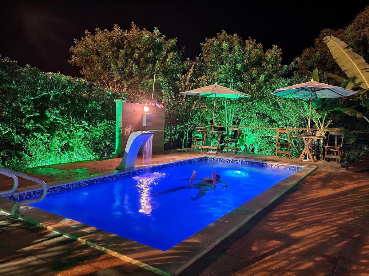 Vila Pitangueira - Apto Laranja - No Centro De Serra Grande Com Piscina, Jacuzzi, Internet Veloz Eksteriør billede